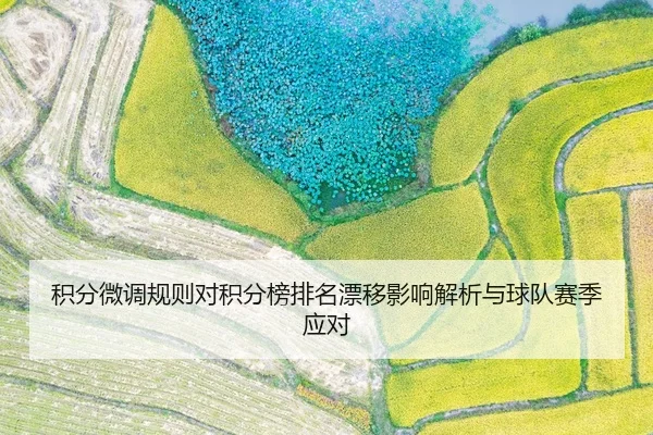 积分微调规则对积分榜排名漂移影响解析与球队赛季应对